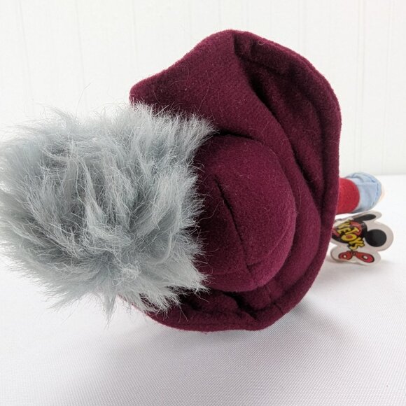 Vintage Disney Mouseketoys Captain Hook Bean Bag Plush 8" Stuffed Animal Tags - Picture 11 of 12